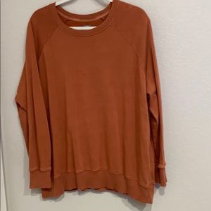 Burnt Orange Plush Sweatshirt